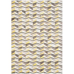 Safavieh Studio Leather 2'3&quot X 7' Hand Woven Leather Rug