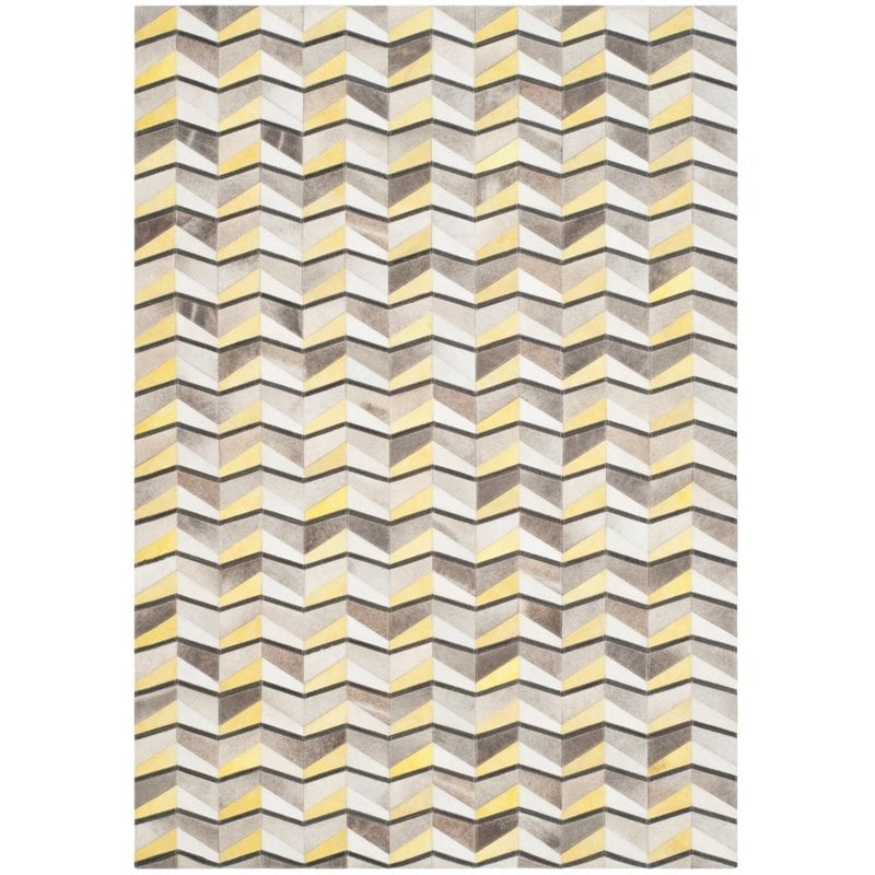 Safavieh Studio Leather 5' X 8' Hand Woven Leather Rug