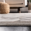 Safavieh Studio Leather 5' X 8' Hand Woven Leather Rug in Gray