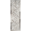 Safavieh Studio Leather 8' X 10' Hand Woven Leather Rug in Gray