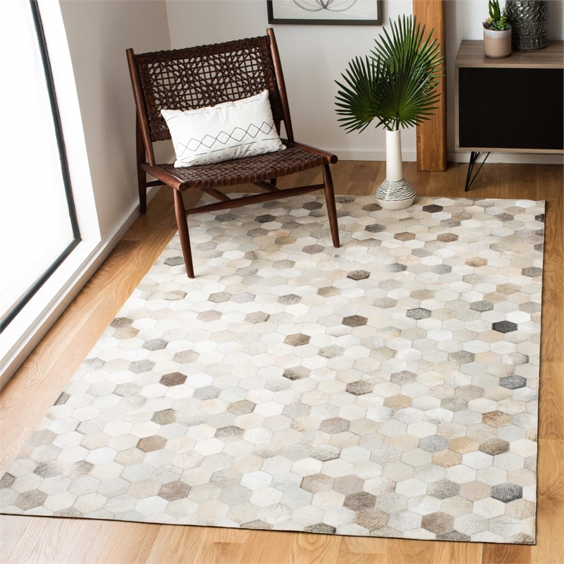 Safavieh Studio Leather 3' X 5' Hand Woven Leather Rug