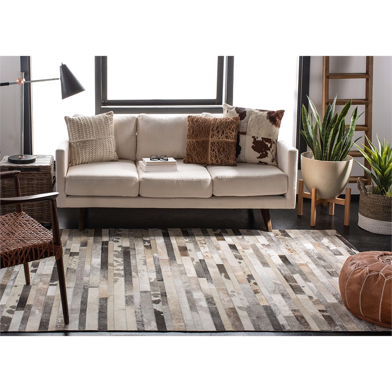Safavieh Studio Leather 3' X 5' Hand Woven Leather Rug