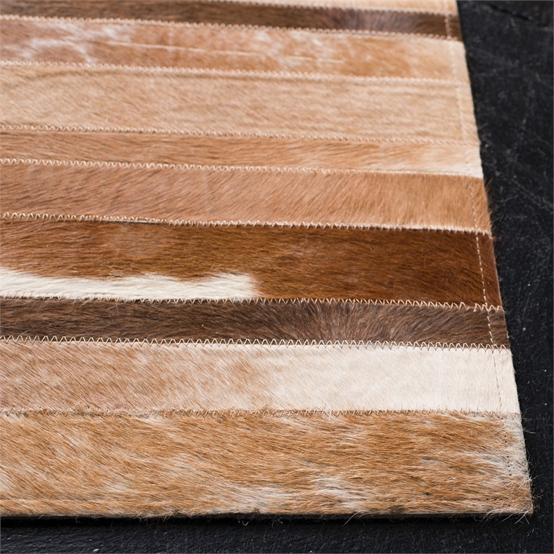 Safavieh Studio Leather 4' X 6' Hand Woven Leather Rug
