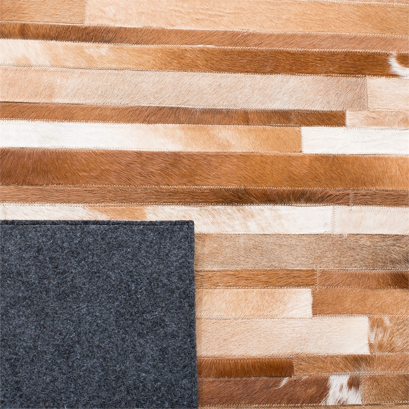 Safavieh Studio Leather 4' X 6' Hand Woven Leather Rug