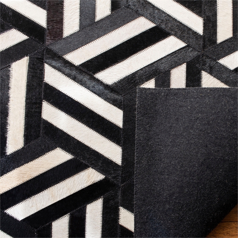 Safavieh Studio Leather 4' X 6' Hand Woven Leather Rug