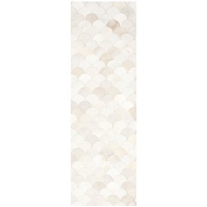 Safavieh Studio Leather 2'3&quot X 7' Hand Woven Leather Rug