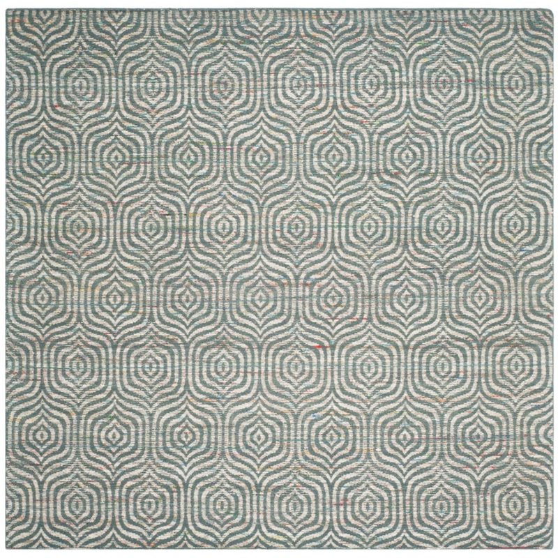 Safavieh Straw Patch 4' X 6' Hand Woven Flatweave Rug in Blue