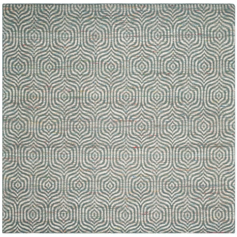Safavieh Straw Patch 5' X 8' Hand Woven Flatweave Rug in Blue