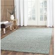 Safavieh Straw Patch 7' Square Hand Woven Flatweave Rug in Blue