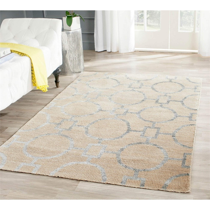 Safavieh Stone Wash 9' X 12' Hand Knotted Rug in Beige