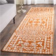 Safavieh Stone Wash 6' Round Hand Knotted Rug in Copper