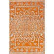Safavieh Stone Wash 6' Round Hand Knotted Rug in Copper