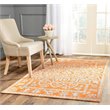 Safavieh Stone Wash 6' Round Hand Knotted Rug in Copper