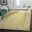 Safavieh Stone Wash 6' Square Hand Knotted Rug in Yellow