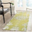 Safavieh Stone Wash 9' X 12' Hand Knotted Rug in Chartreuse