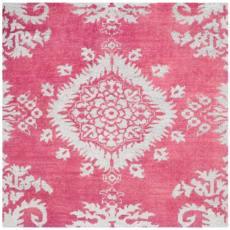 Safavieh Stone Wash 10' X 14' Hand Knotted Rug in Fuchsia