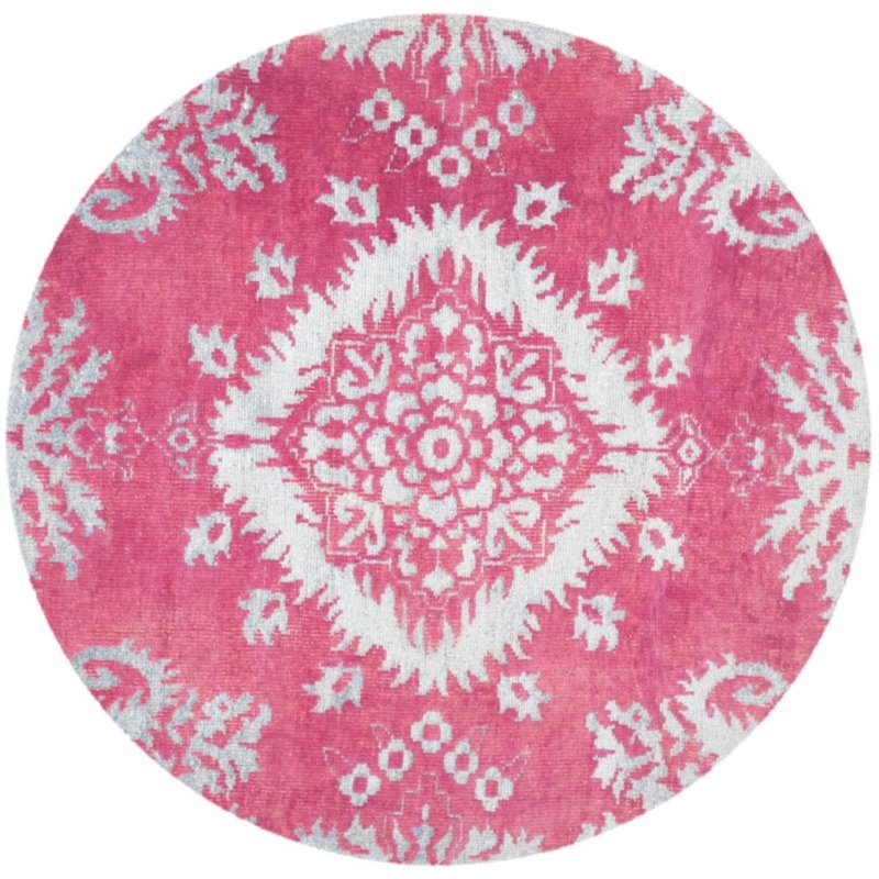 Safavieh Stone Wash 3' X 5' Hand Knotted Rug in Fuchsia