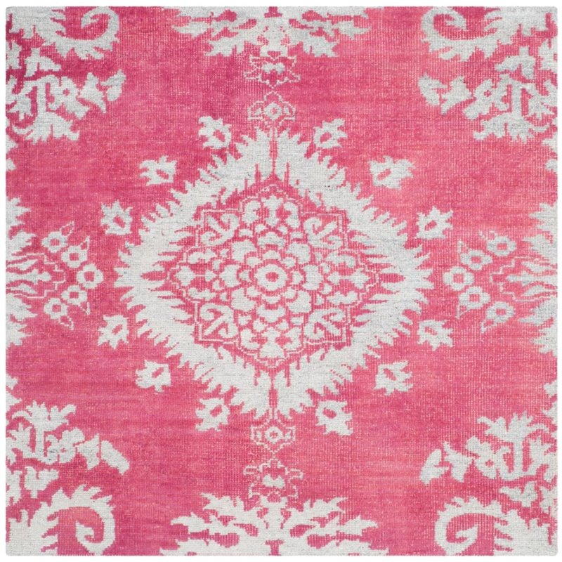 Safavieh Stone Wash 3' X 5' Hand Knotted Rug in Fuchsia