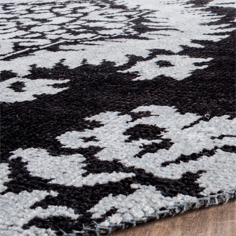 Safavieh Stone Wash 3' X 5' Hand Knotted Rug in Charcoal