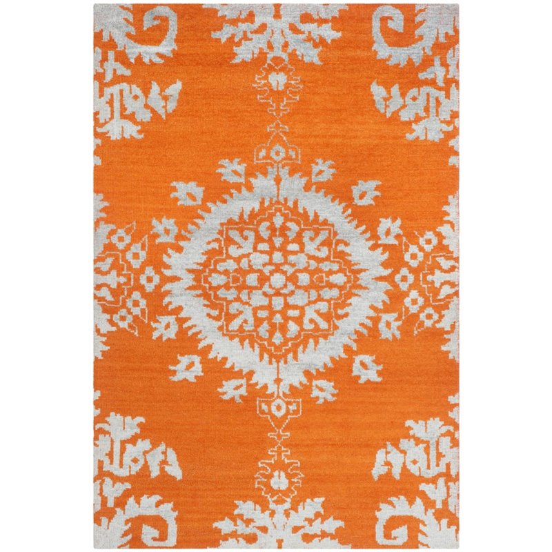 Safavieh Stone Wash 3' X 5' Hand Knotted Rug in Gold