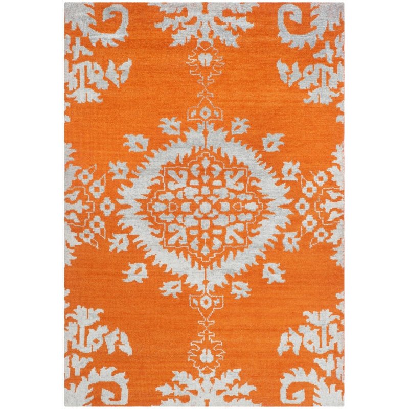 Safavieh Stone Wash 6' X 9' Hand Knotted Rug in Gold