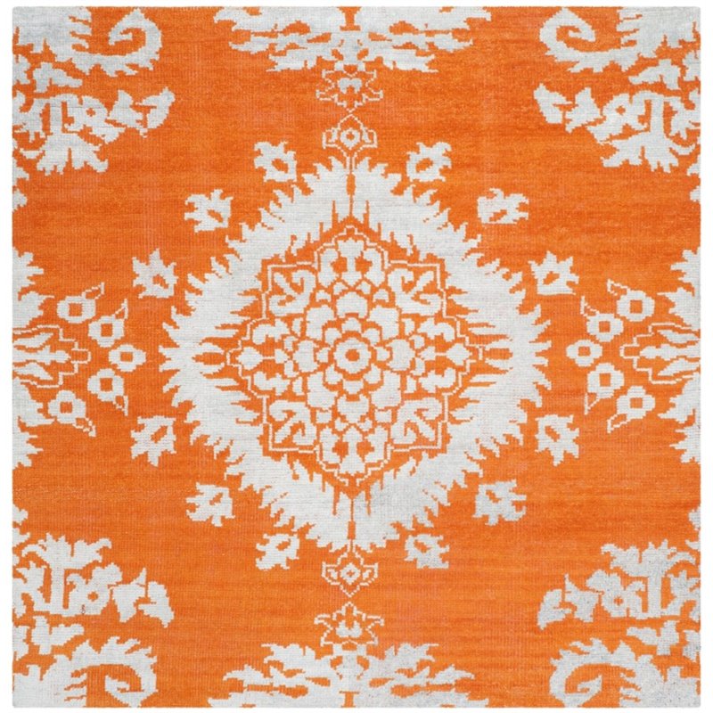 Safavieh Stone Wash 9' X 12' Hand Knotted Rug in Gold