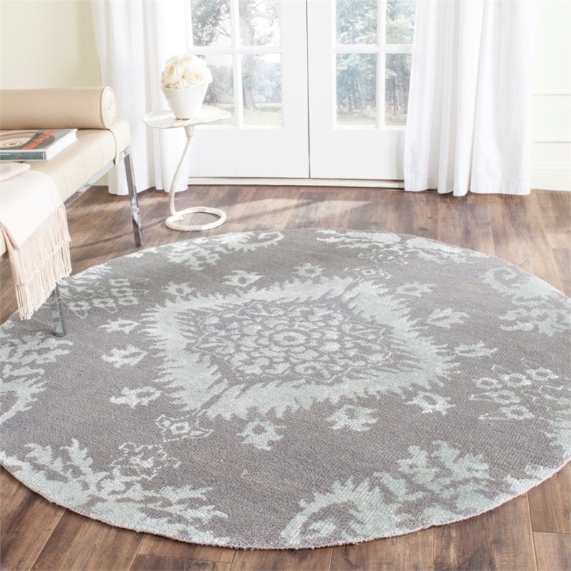 Safavieh Stone Wash 3' X 5' Hand Knotted Rug in Gray