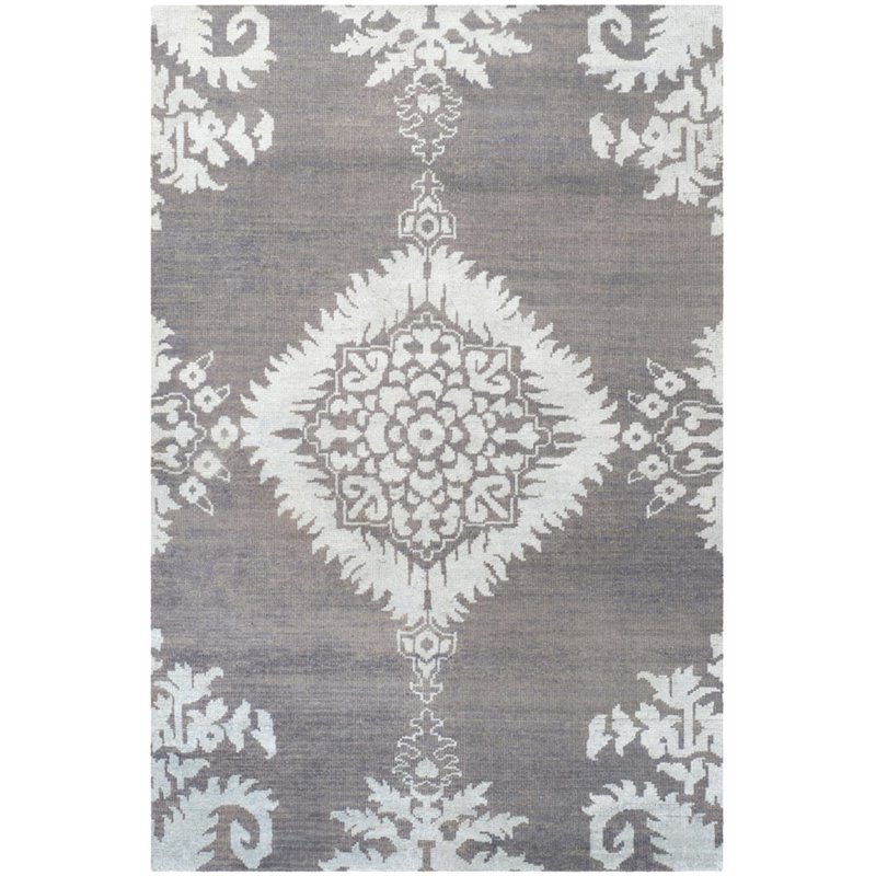 Safavieh Stone Wash 5' X 8' Hand Knotted Rug in Gray