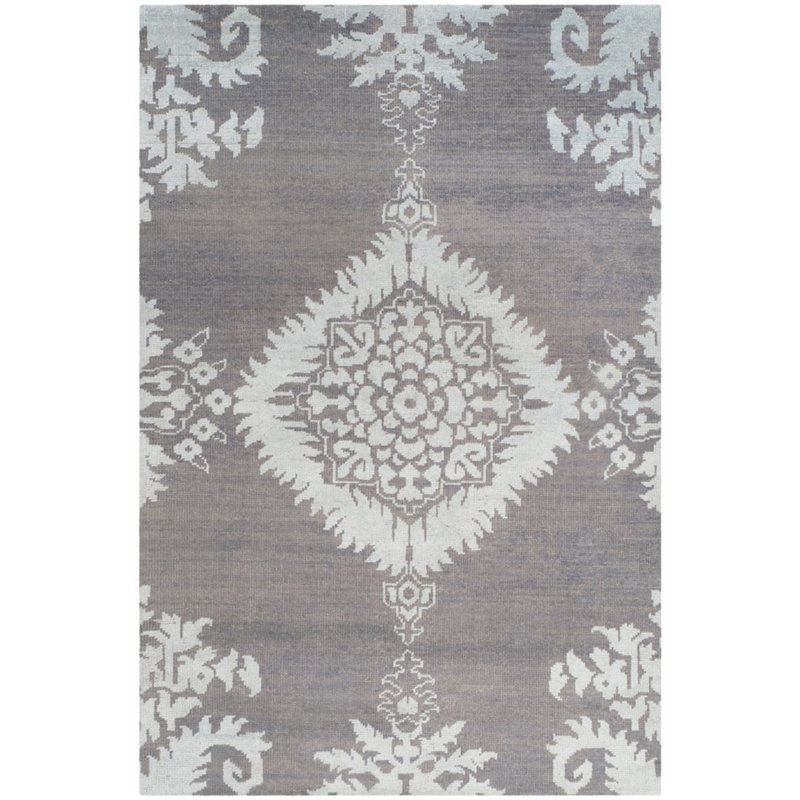 Safavieh Stone Wash 5' X 8' Hand Knotted Rug in Gray