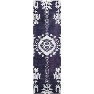 Safavieh Stone Wash 4' X 6' Hand Knotted Rug in Deep Purple