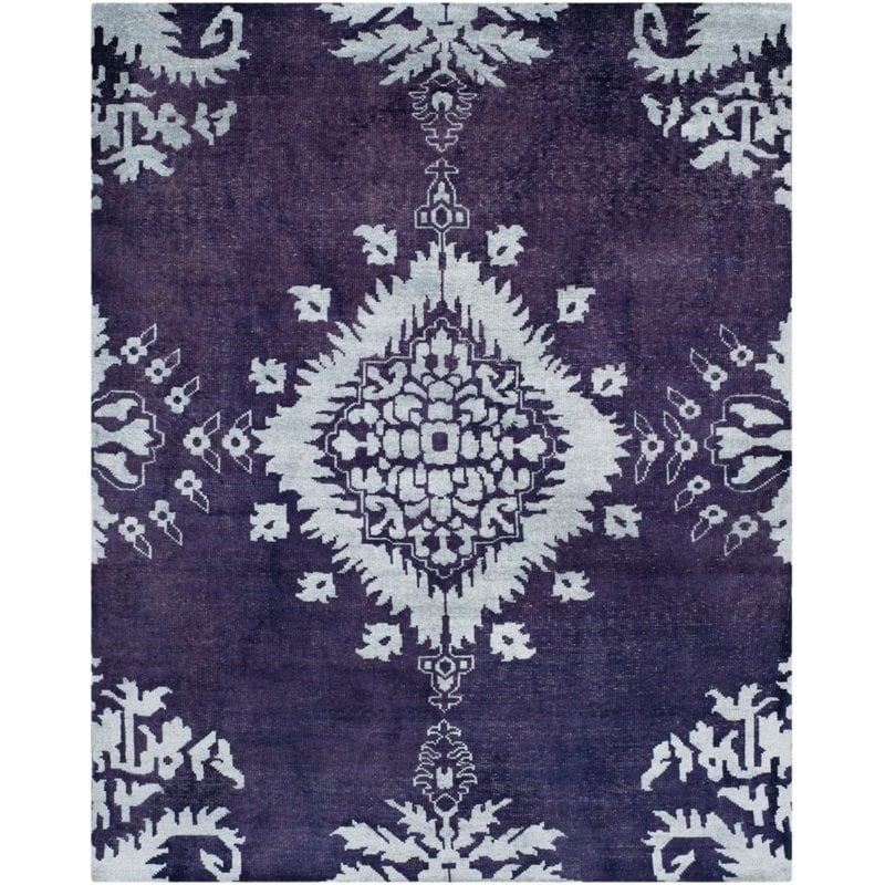 Safavieh Stone Wash 5' X 8' Hand Knotted Rug in Deep Purple