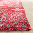 Safavieh Stone Wash 4' X 6' Hand Knotted Rug in Red and Ivory