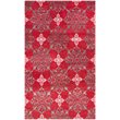 Safavieh Stone Wash 5' X 8' Hand Knotted Rug in Red and Ivory
