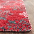 Safavieh Stone Wash 5' X 8' Hand Knotted Rug in Red and Ivory
