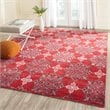 Safavieh Stone Wash 5' X 8' Hand Knotted Rug in Red and Ivory