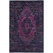 Safavieh Tangier 4' X 6' Hand Knotted Rug in Slate Blue and Fuchsia