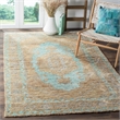Safavieh Tangier 5' X 8' Hand Knotted Rug in Seafoam and Beige