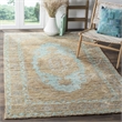 Safavieh Tangier 8' X 10' Hand Knotted Rug in Seafoam and Beige