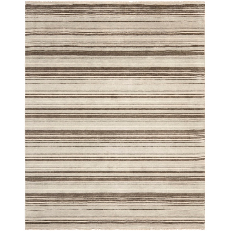 Safavieh Tibetan 9' X 12' Hand Knotted Wool Rug in Silver