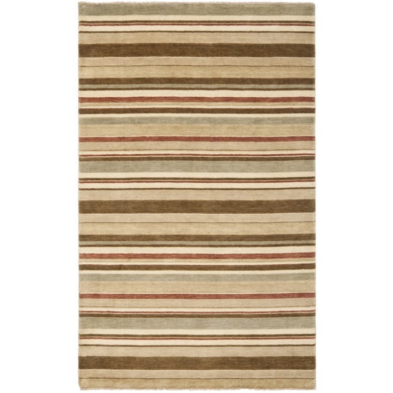 Safavieh Tibetan 9' X 12' Hand Knotted Wool Rug in Camel