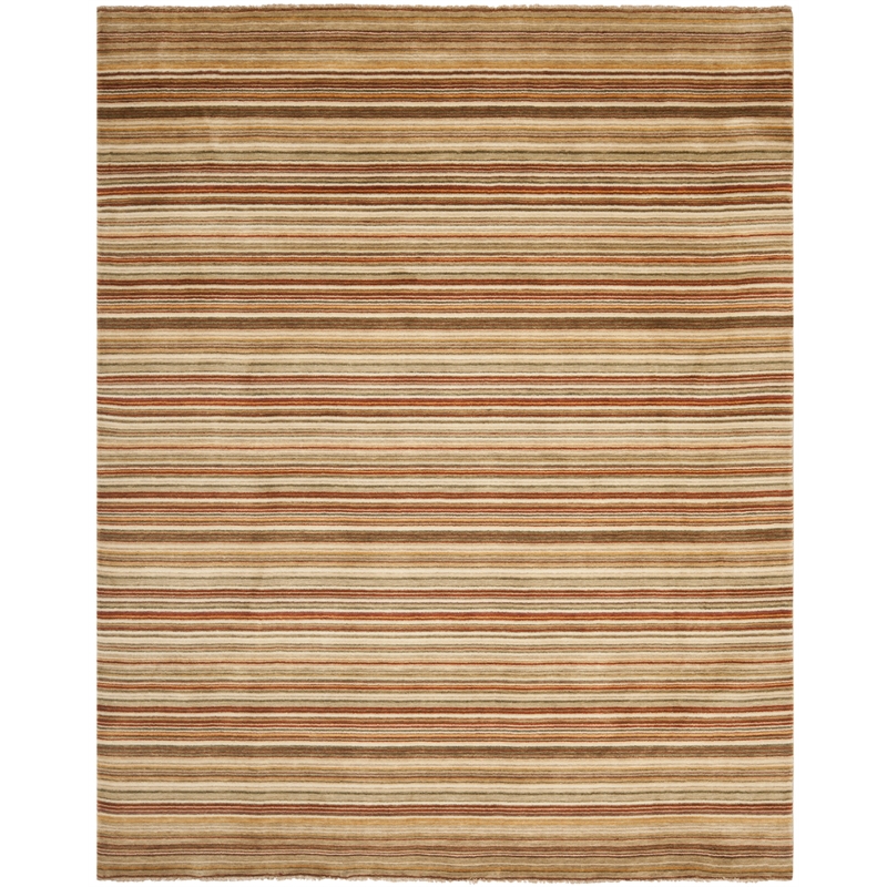 Safavieh Tibetan 5' X 8' Hand Knotted Wool Rug in Rust