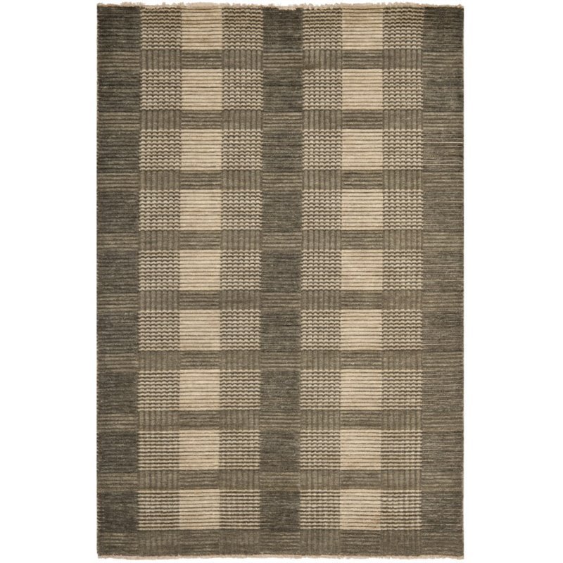 Safavieh Tibetan 4' X 6' Hand Knotted Wool Rug in Charcoal