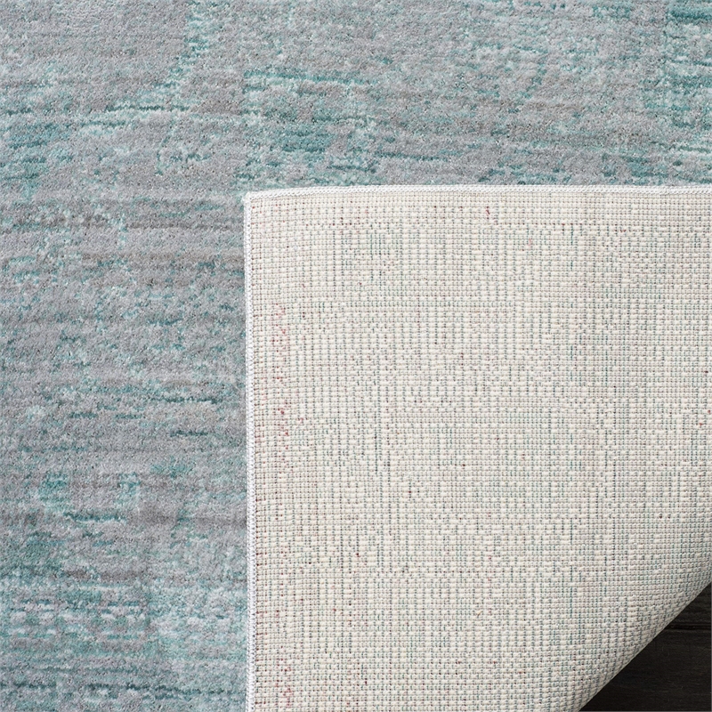 Safavieh Valencia 4' X 6' Power Loomed Polyester Rug in Blue