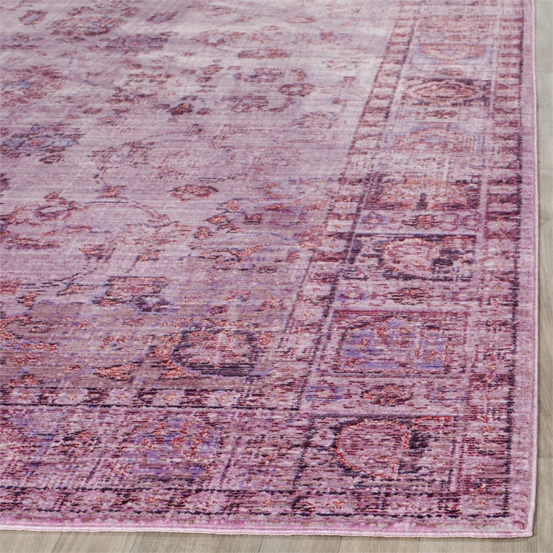 Safavieh Valencia 4' X 6' Power Loomed Polyester Rug in Gray