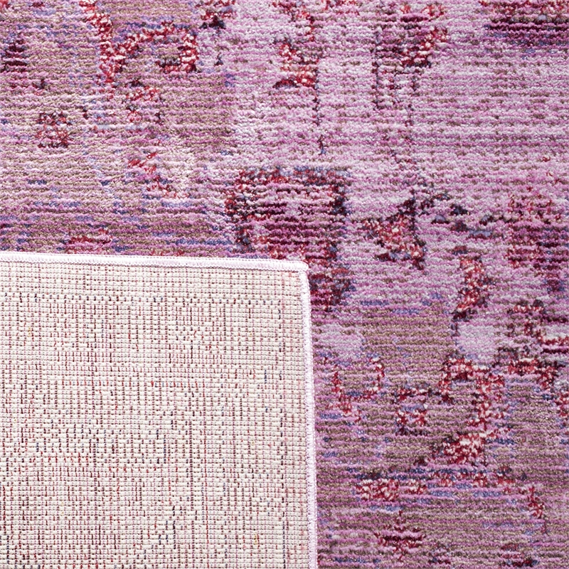 Safavieh Valencia 4' X 6' Power Loomed Polyester Rug in Gray