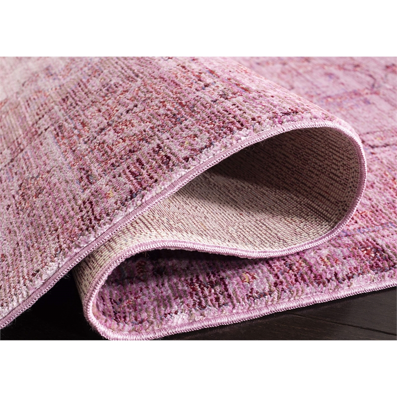 Safavieh Valencia 4' X 6' Power Loomed Polyester Rug in Gray