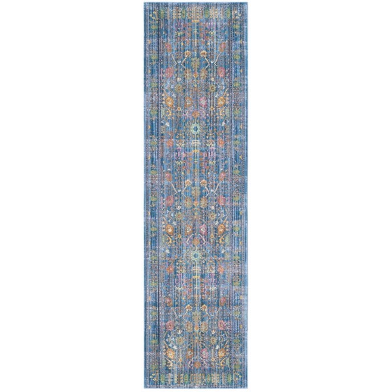 Safavieh Valencia 2' X 3' Power Loomed Polyester Rug in Blue