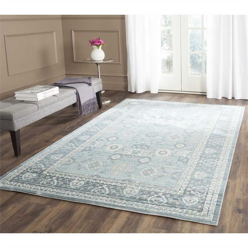 Safavieh Valencia 3' X 5' Power Loomed Polyester Rug in Alpine