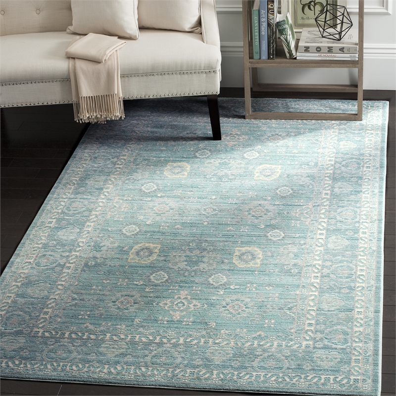 Safavieh Valencia 3' X 5' Power Loomed Polyester Rug in Alpine