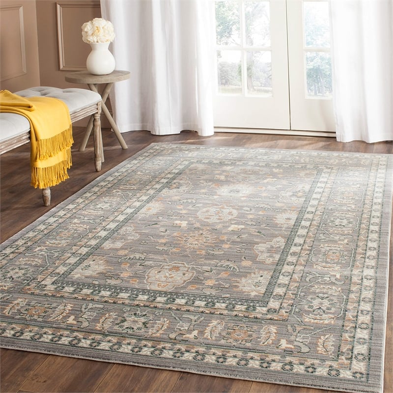 Safavieh Valencia 3' X 5' Power Loomed Rug in Mauve and Mauve